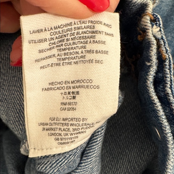 FREE PEOPLE “Rumors” Denim Jacket Button Front Size XS EUC - Picture 8 of 8